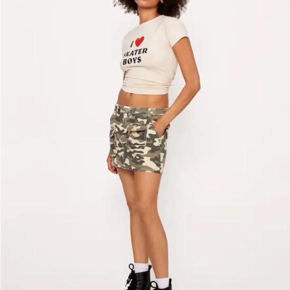 Nasty Gal Camouflage Mini Skirt - Picture 3 of 4